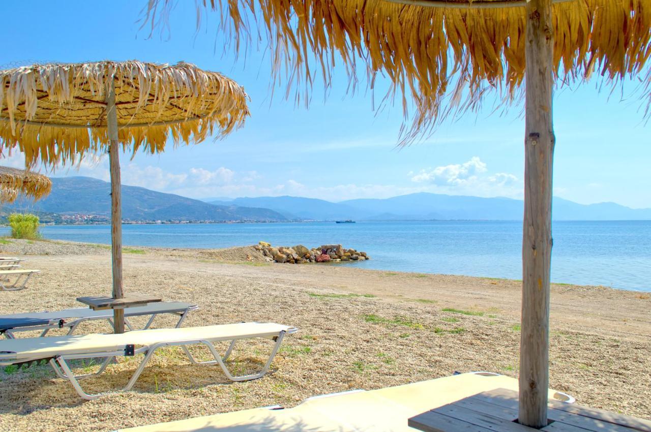 Epipleon Luxury Suites -106- Δωμάτιο 40Τμ Με Βεράντα 45Τμ Μπροστά Στην Θάλασσα Nafpaktos Exterior foto
